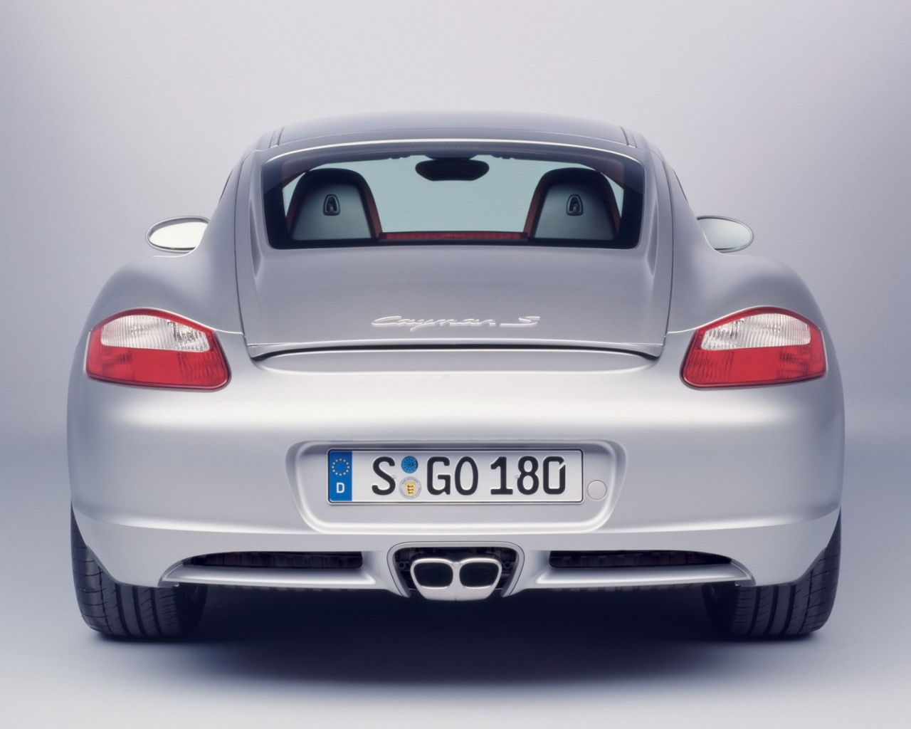Porsche Cayman вид сзади