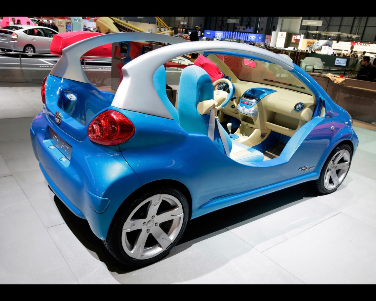 Синий мини кар