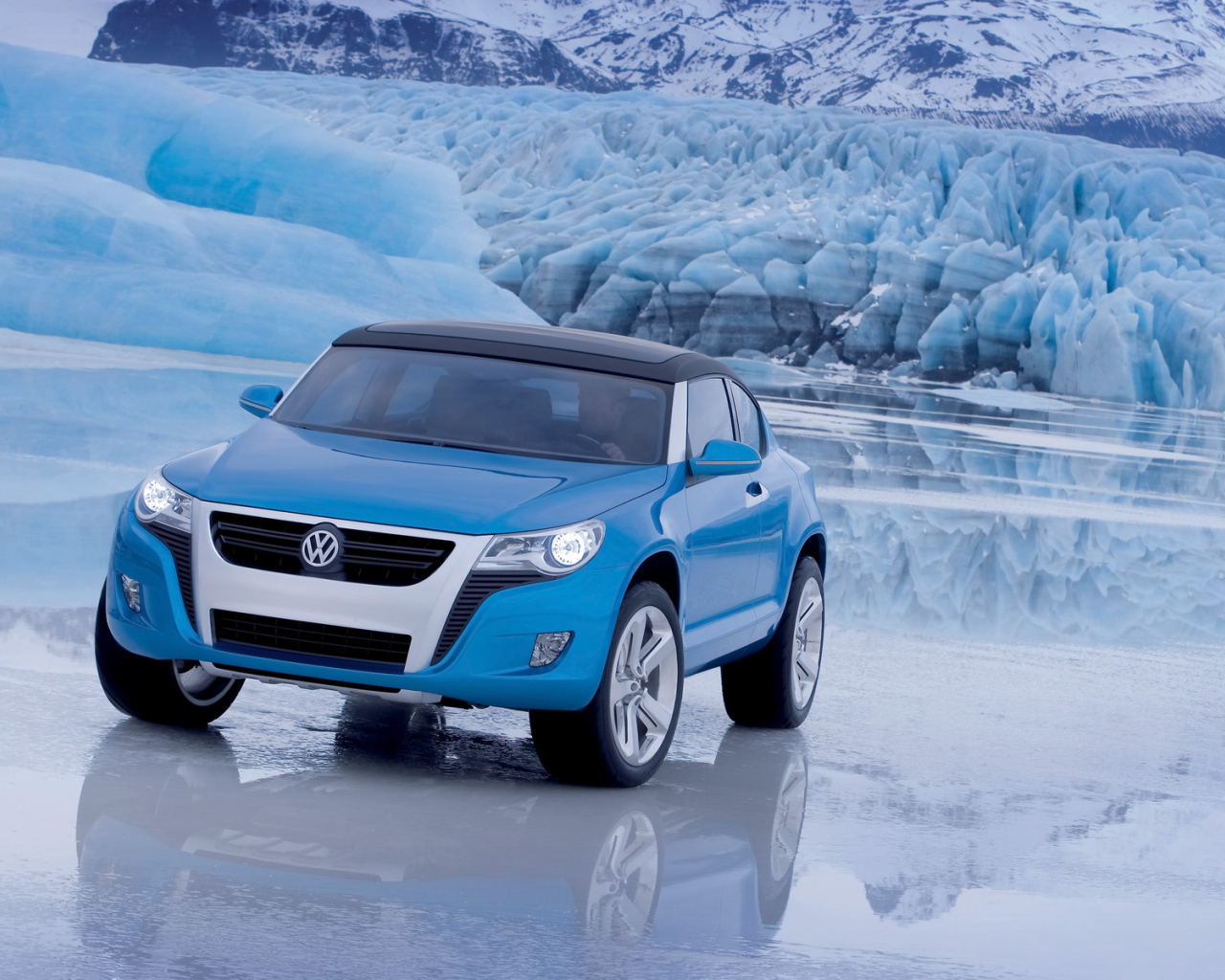 Volkswagen на льду
