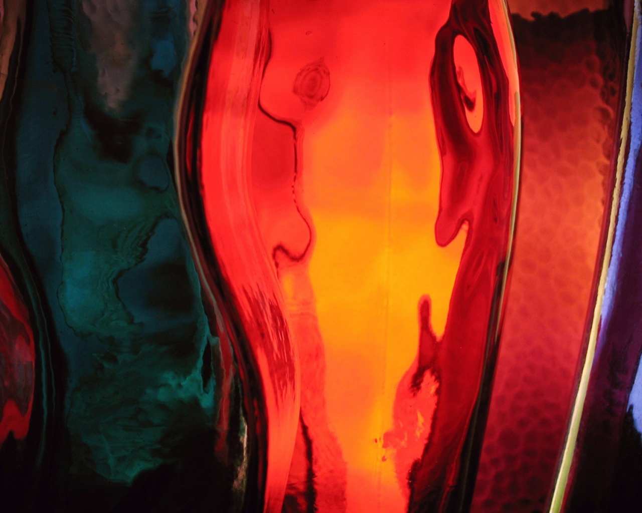 Окрашеная бутылка