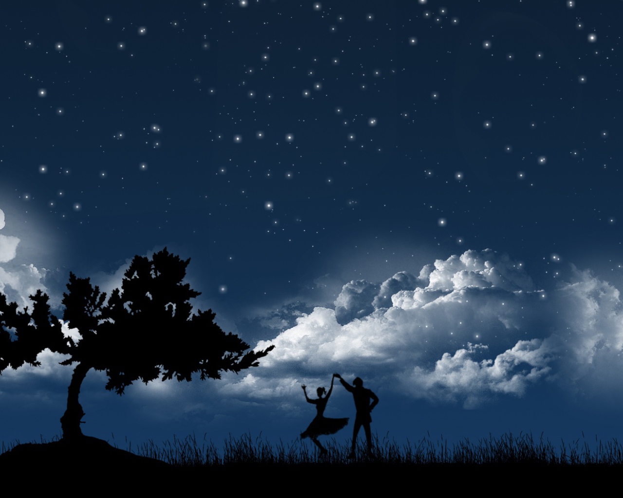 Танец в свете луны