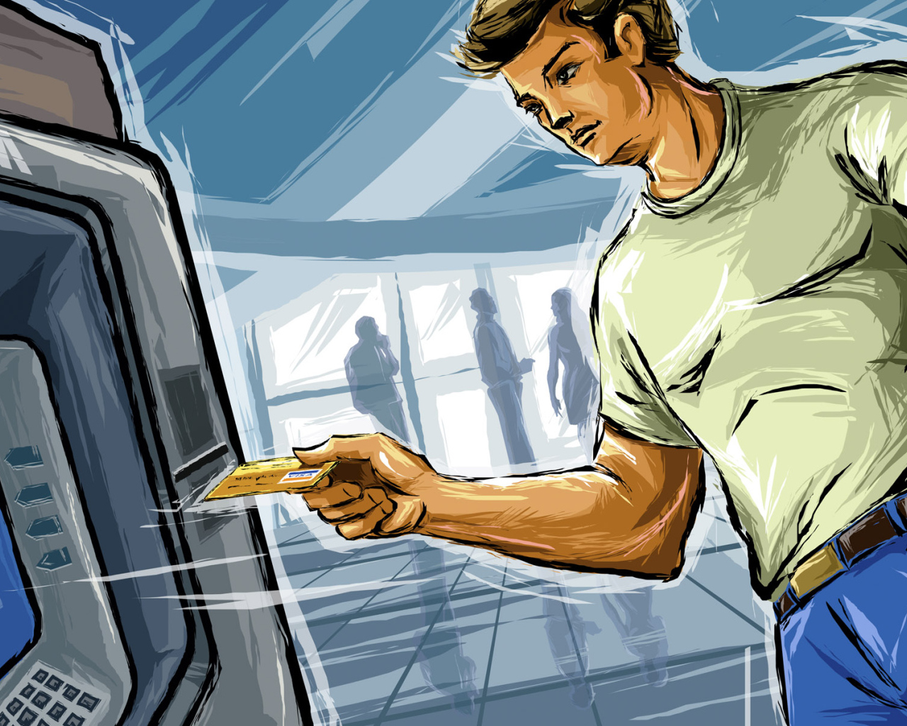 Возле Банкомата