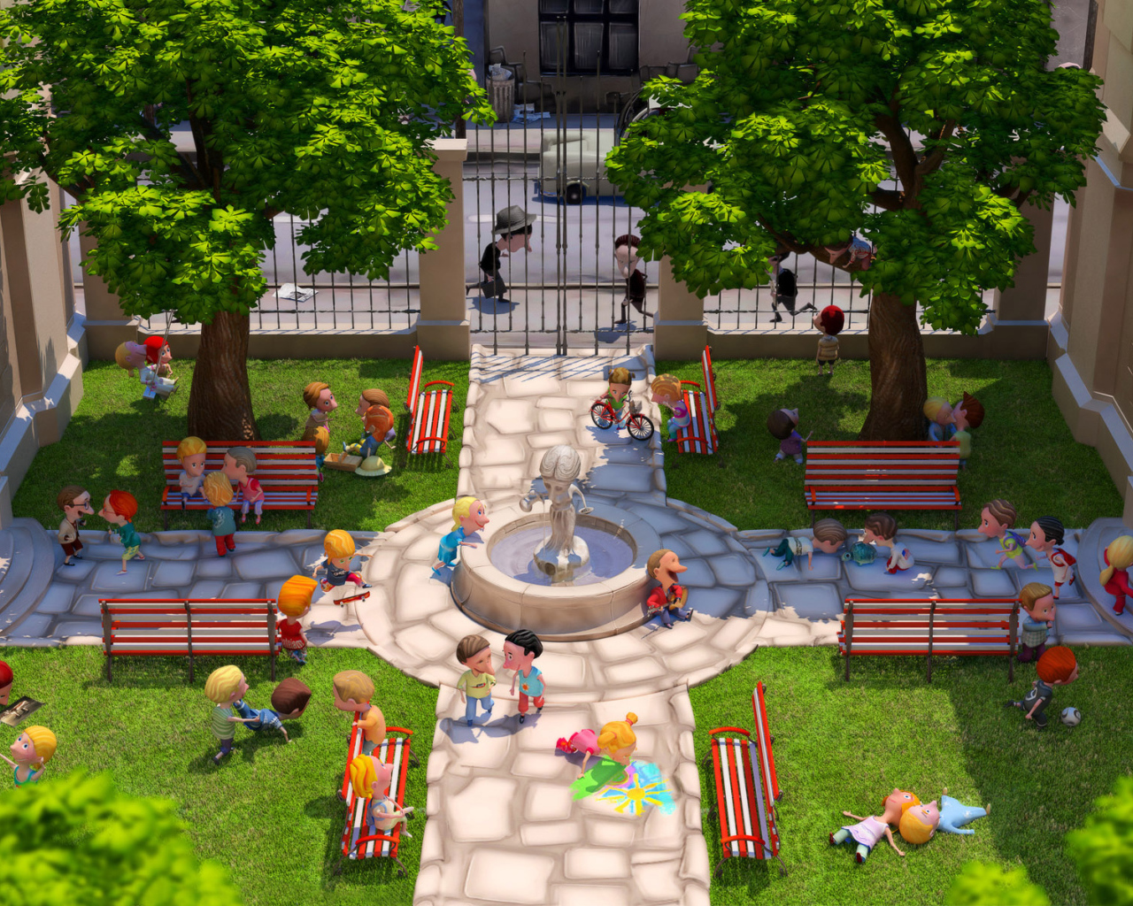 Школьный двор