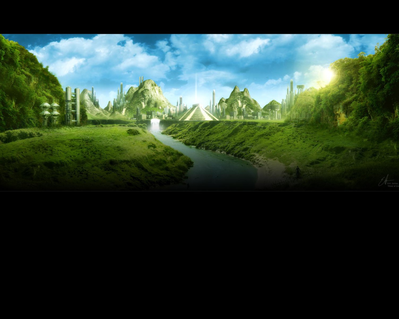 Храм и пирамиды