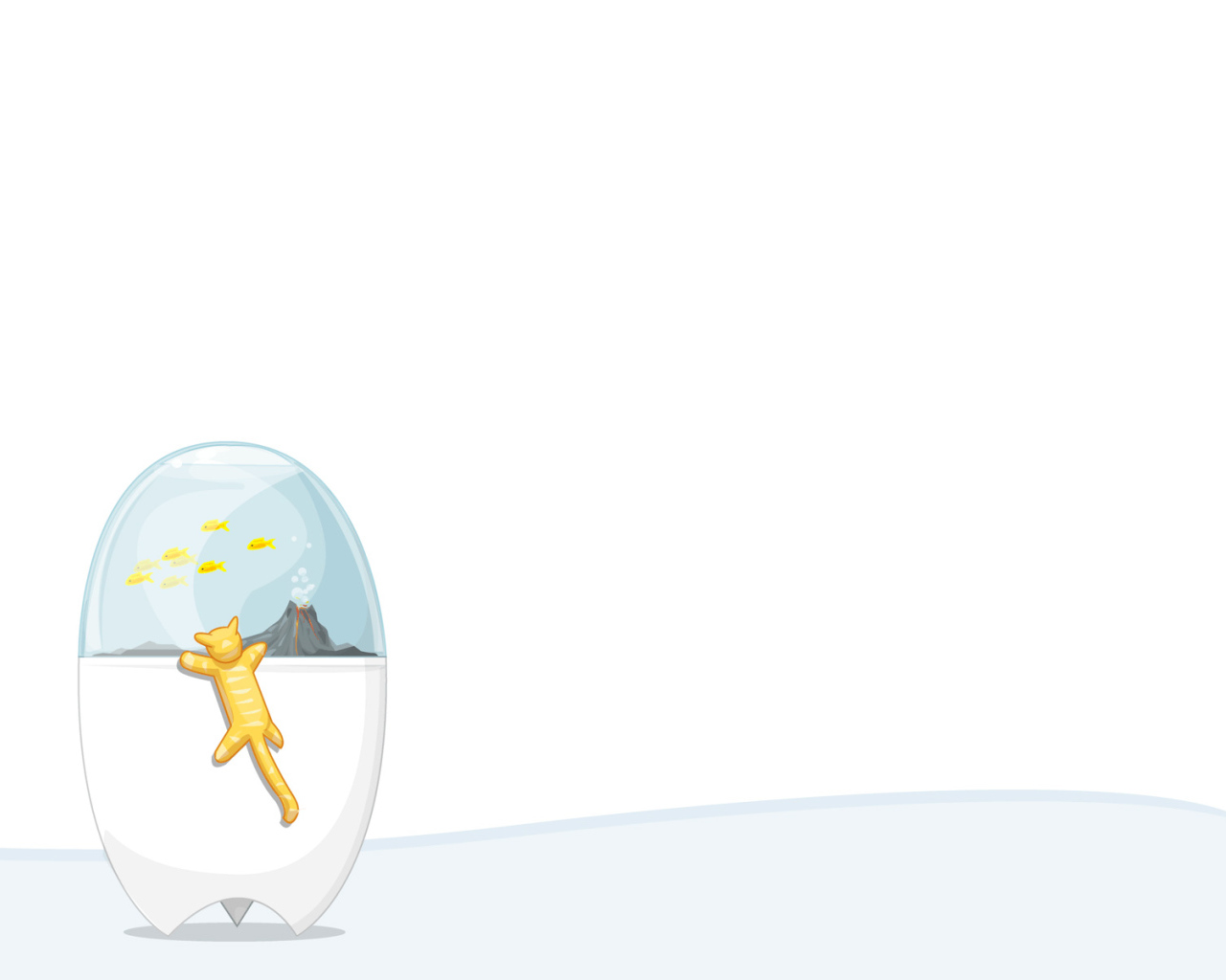 Кот и аквариум