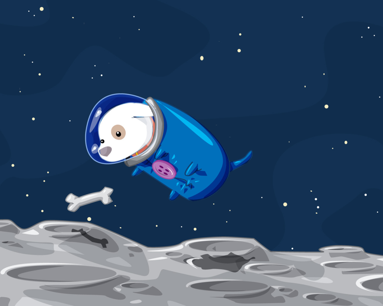 Собака на луне