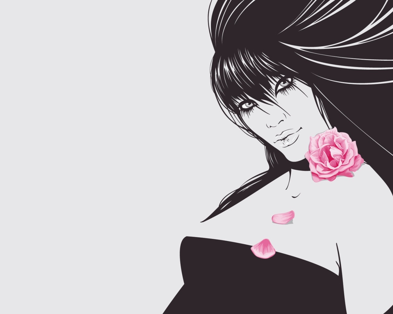 Лепестки роз