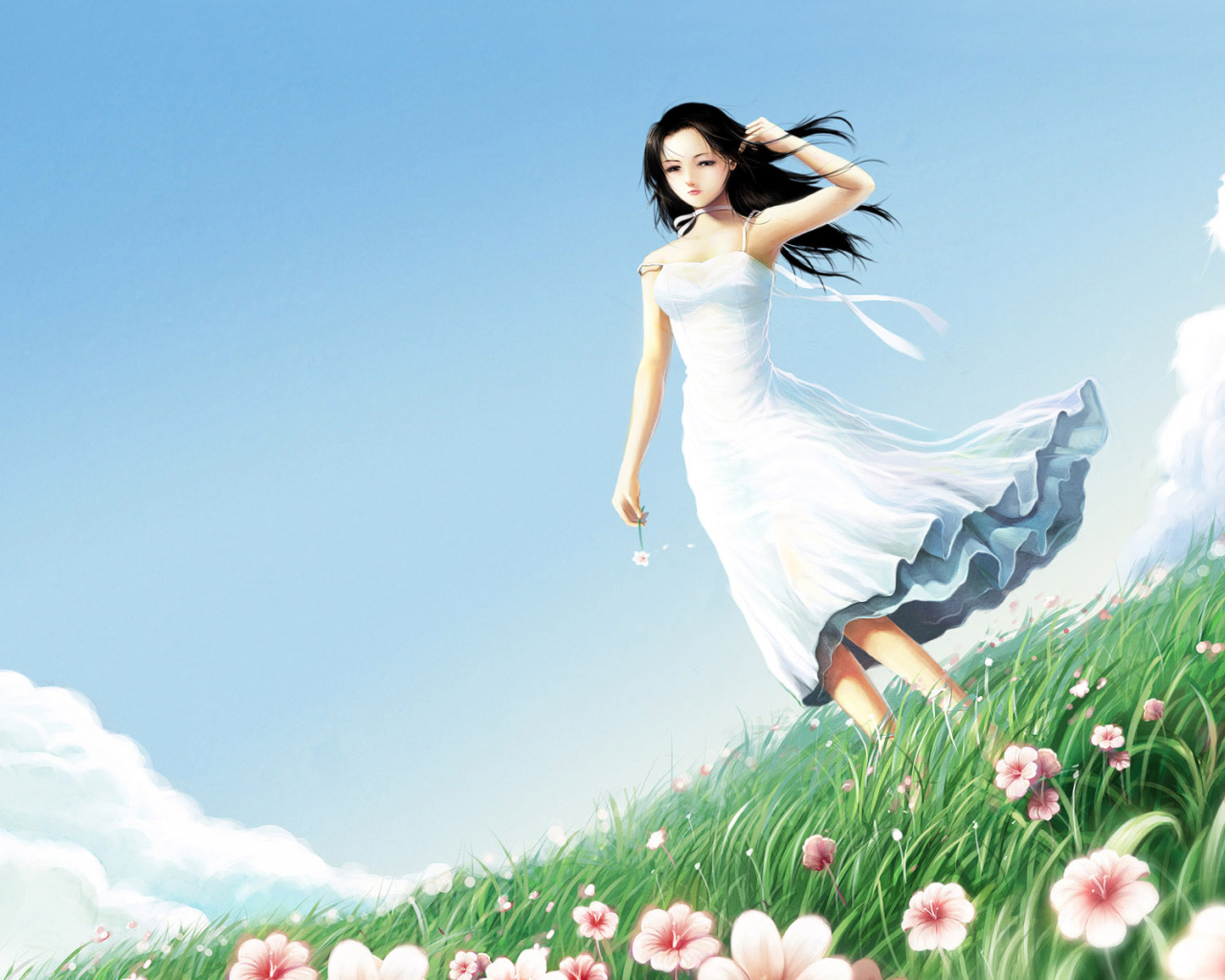 Девушка в поле