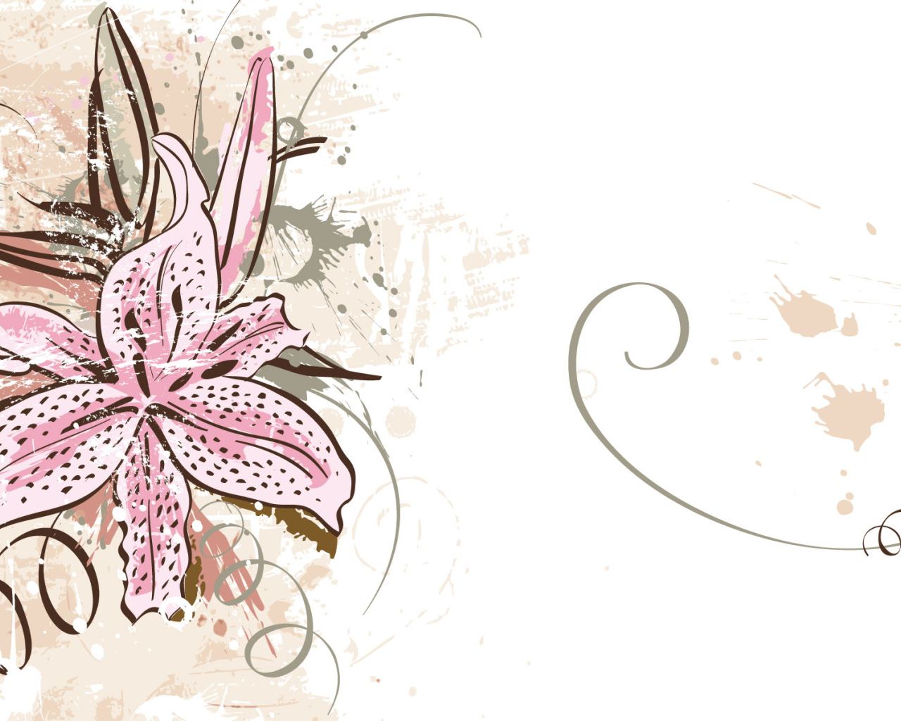 Алый цветок