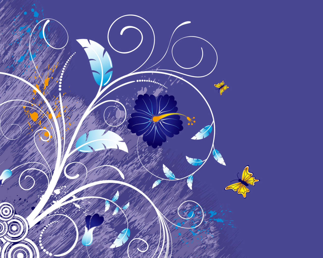 Фиолетовый цветок