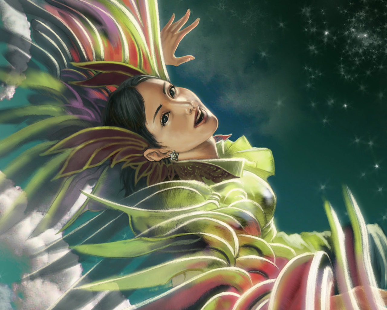 Летящая в облаках