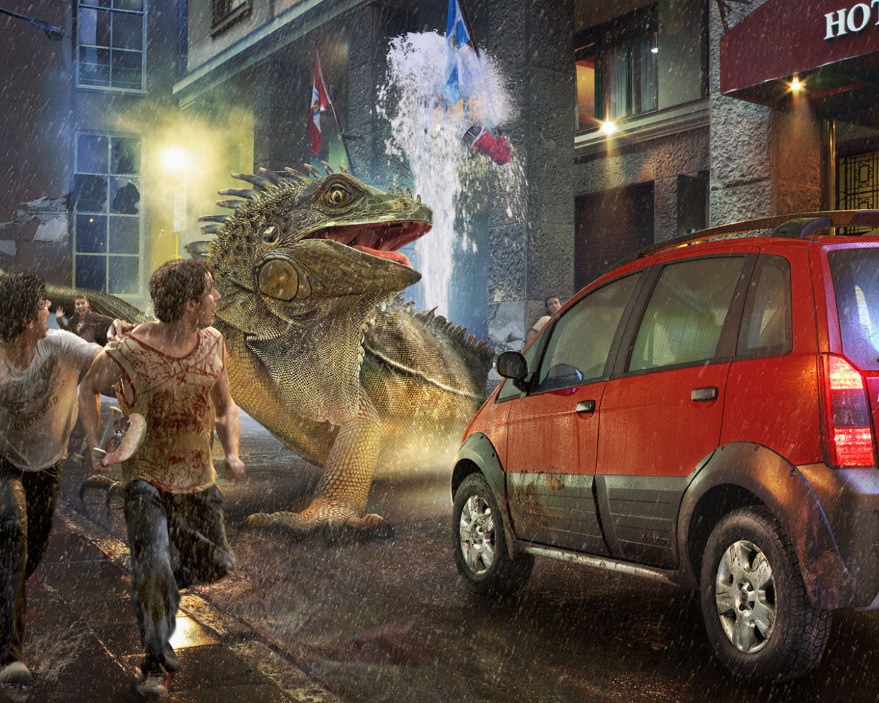 Гигантская ящерица