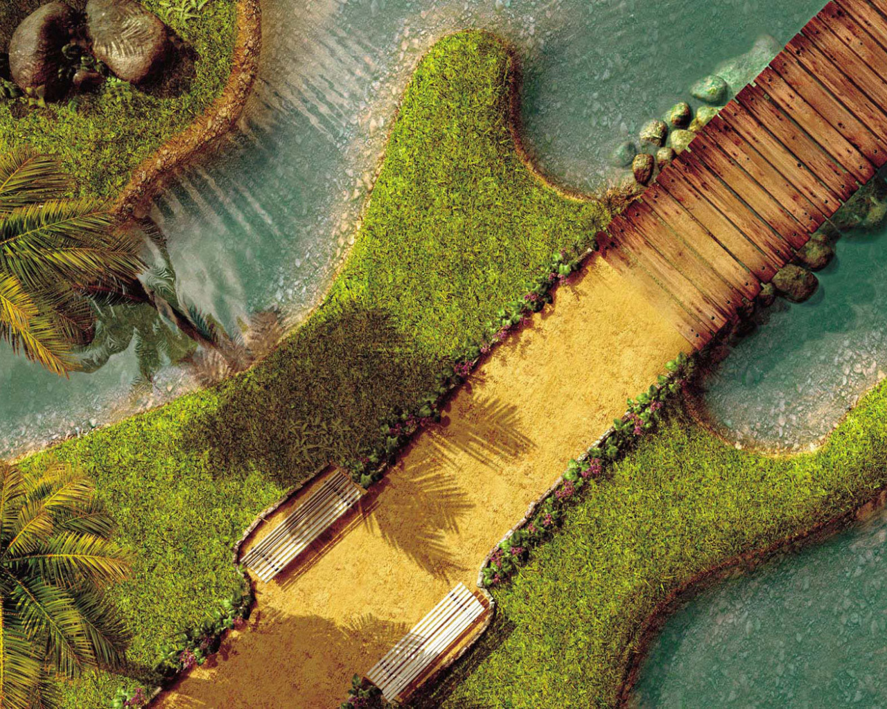 Ландшафтный дизайн / Гитара