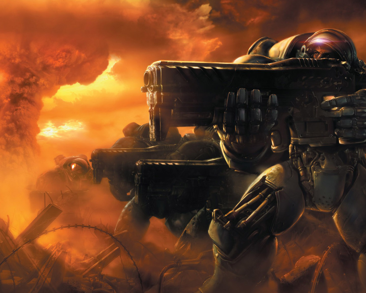 Солдаты из игры Star Craft 2