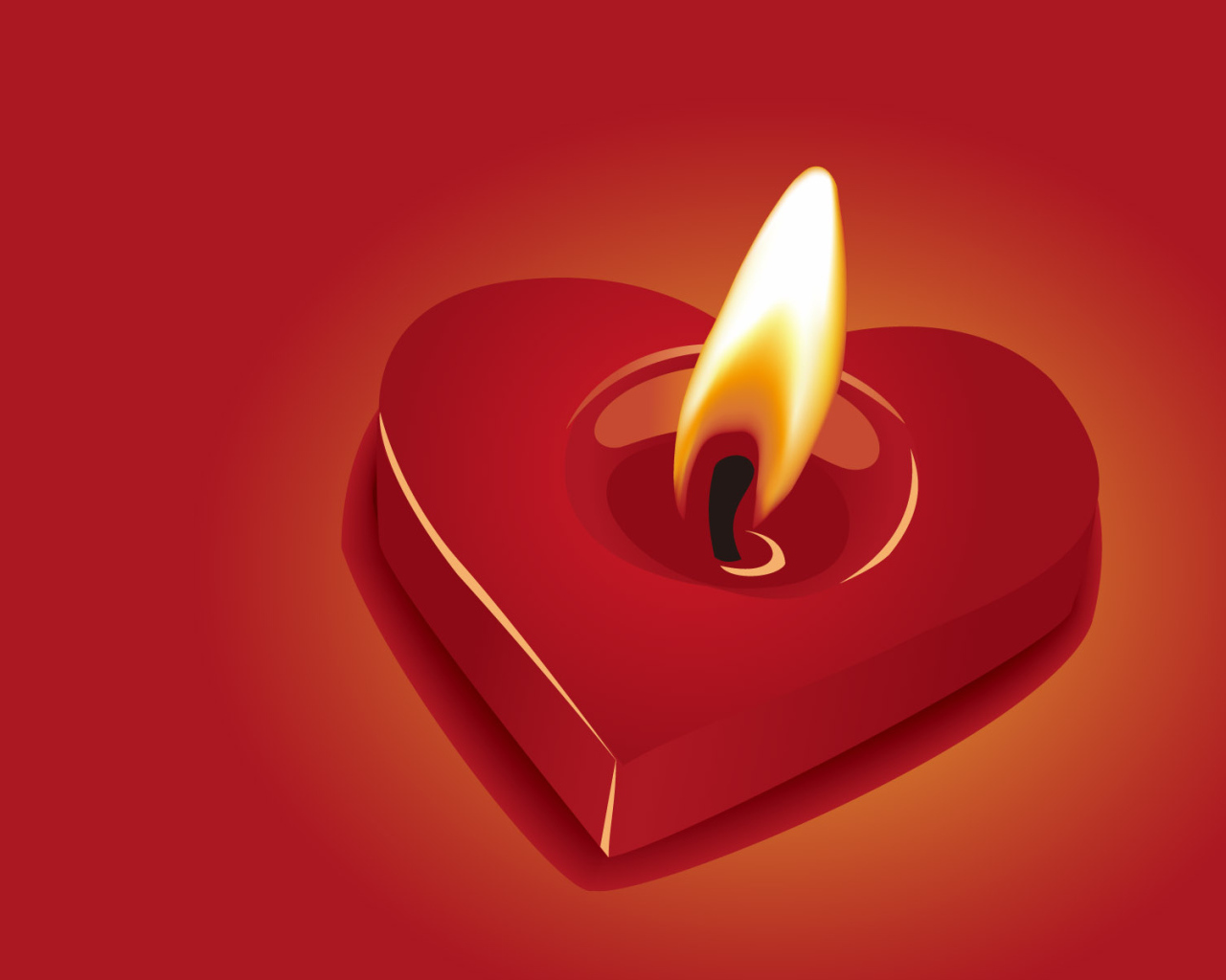 Сердце - свечка