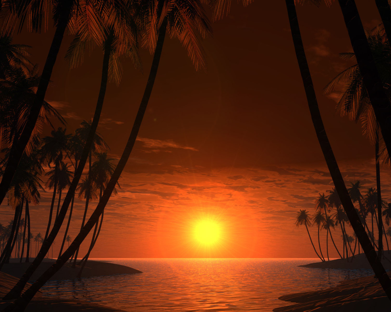 Красивый закат