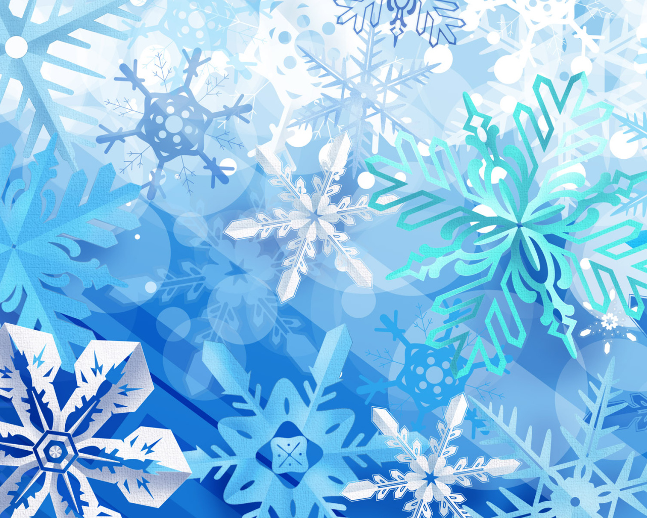 Красивые снежинки / Новый Год