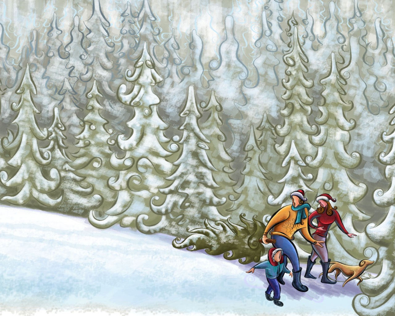 Поход за елкой