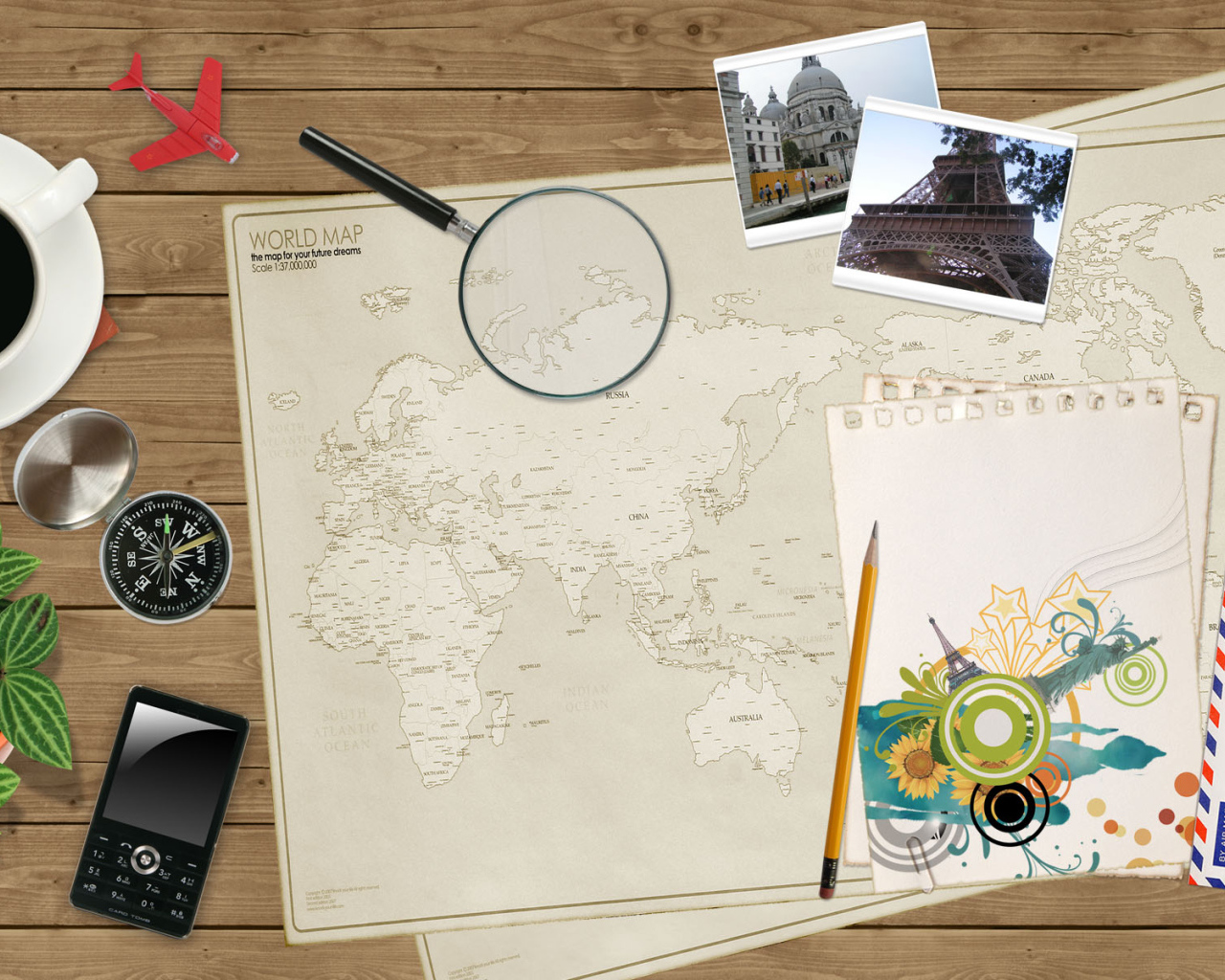 Рабочий стол путешественника