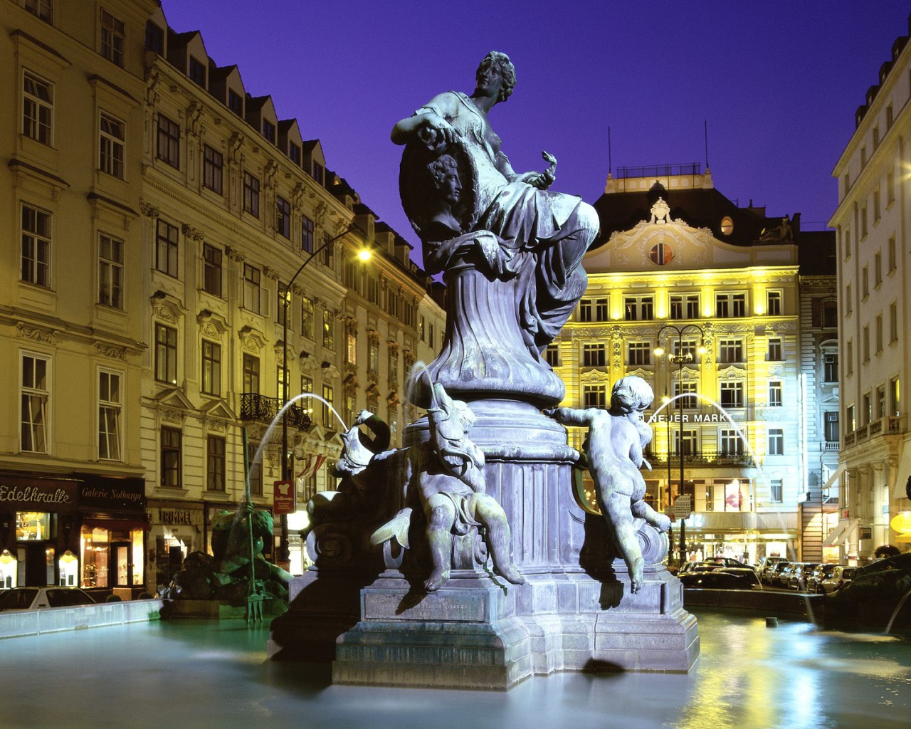 Фонтан Donnerbrunnen, Вена, Австрия