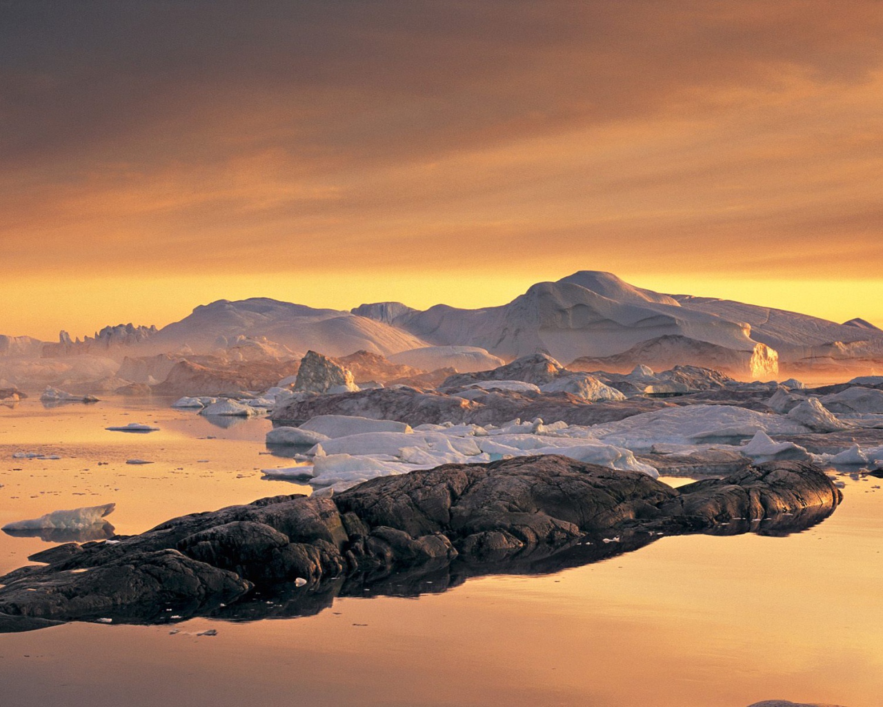 Залив Disko Гренландия