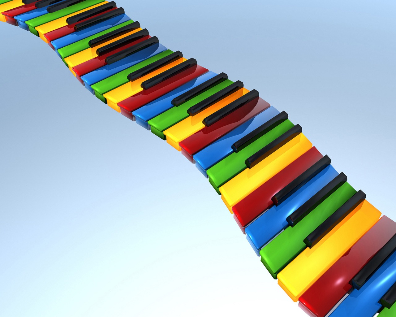 Разноцветное пианино