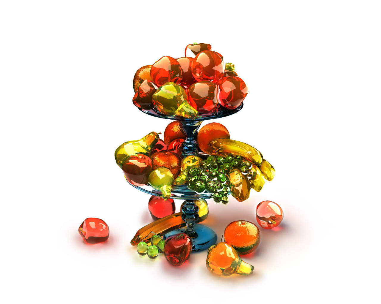 Стеклянные фрукты