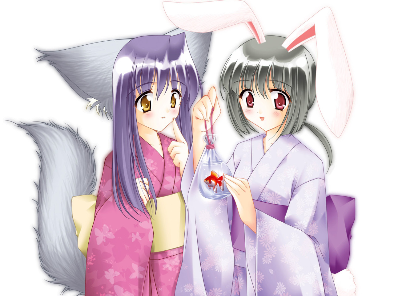 Кошка и Кролик