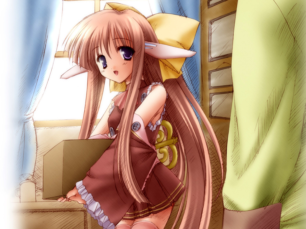 Девушка зверек