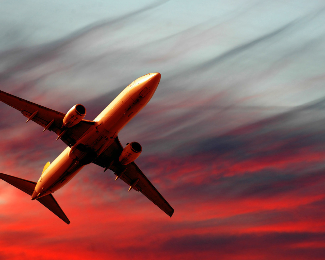 Полет на закате