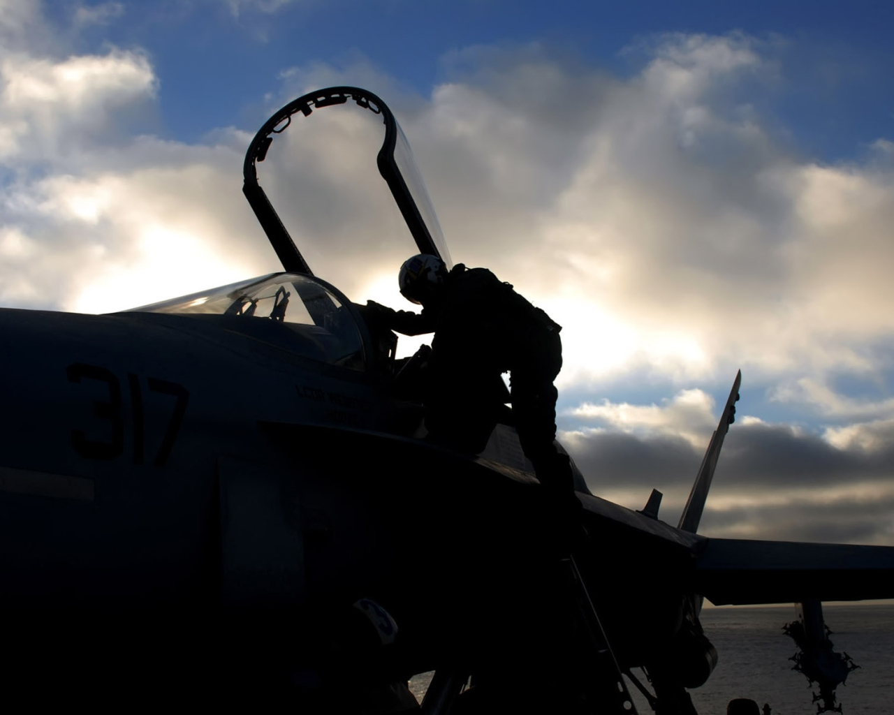 Военная авиация / после полета