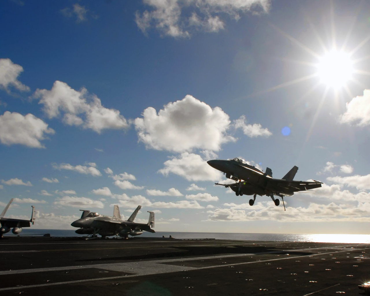 Военная авиация / посадка на авианосец