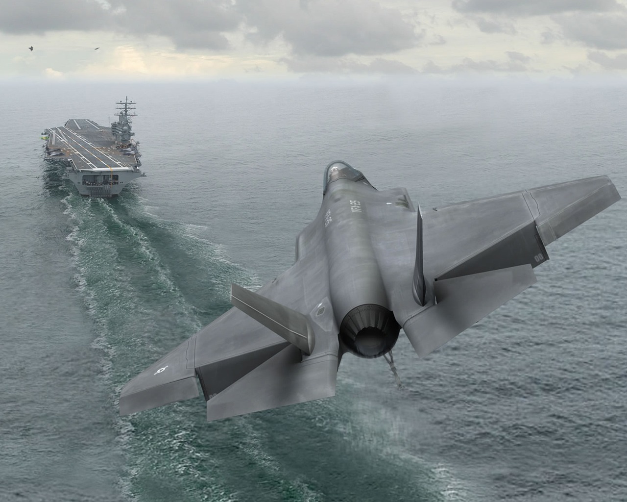 Посадка истребителя F 35