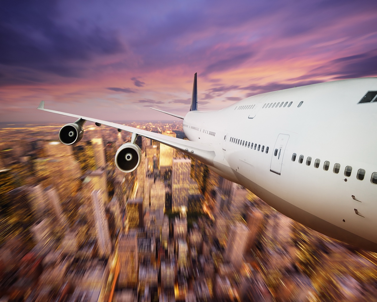 Полет над городом