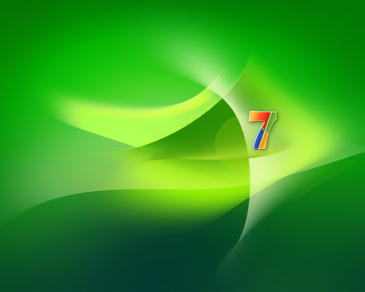 Windows 7 зелень