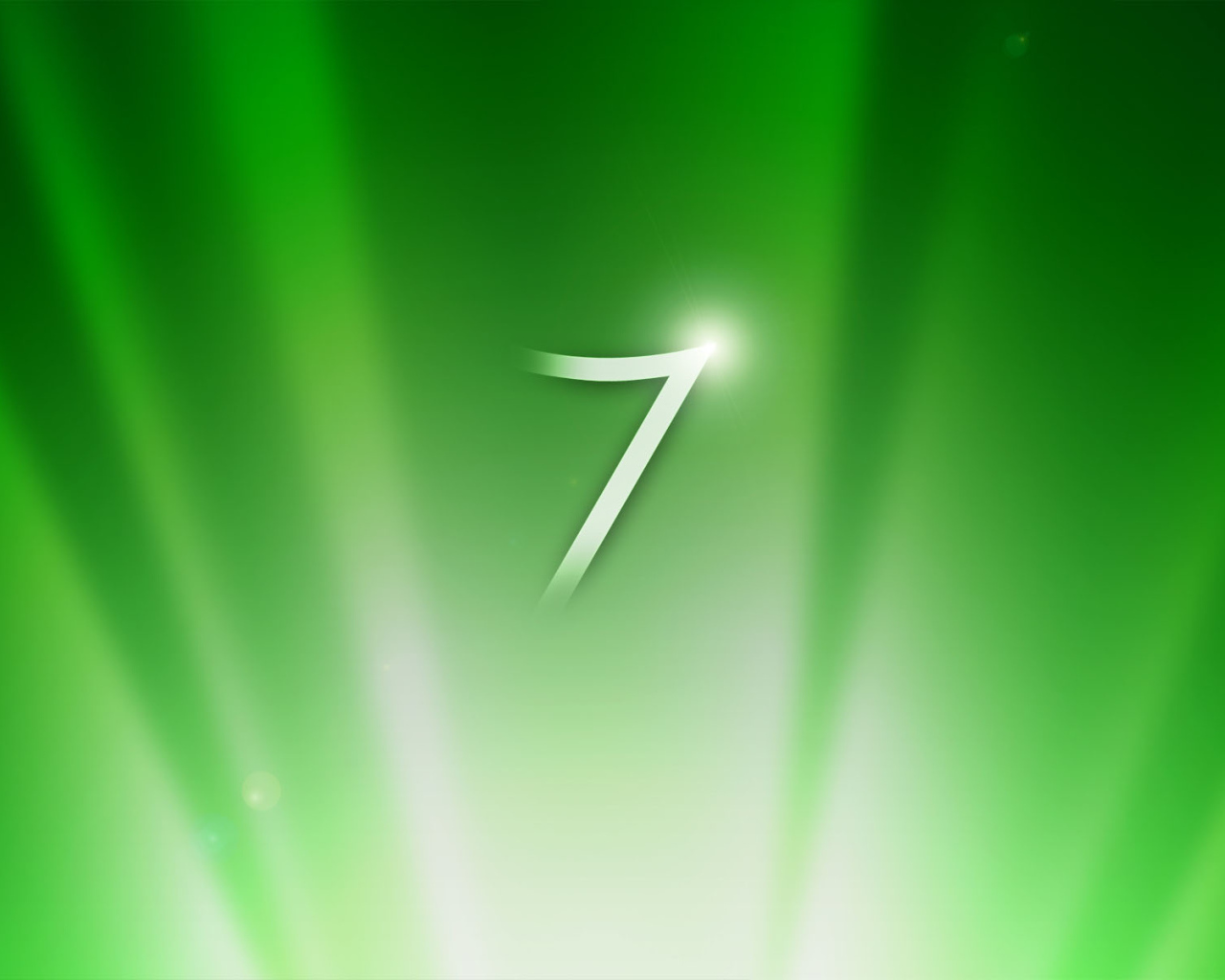 Windows 7 зеленая тема