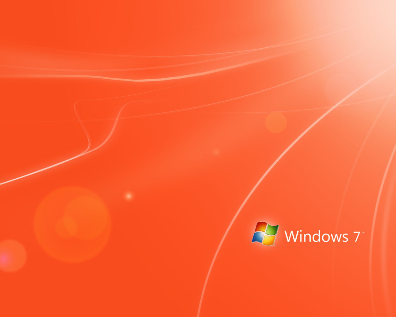 Windows 7 оранжевая тема