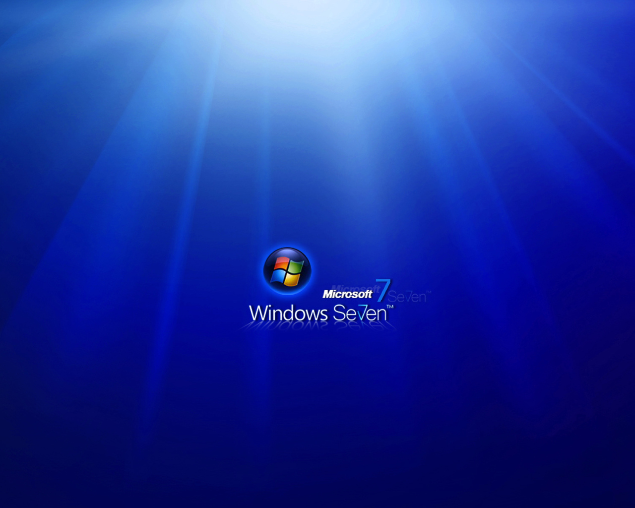 windows 7 blue