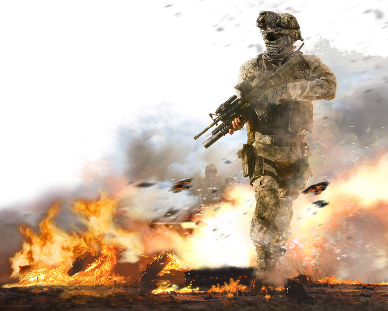 Вооруженный солдат