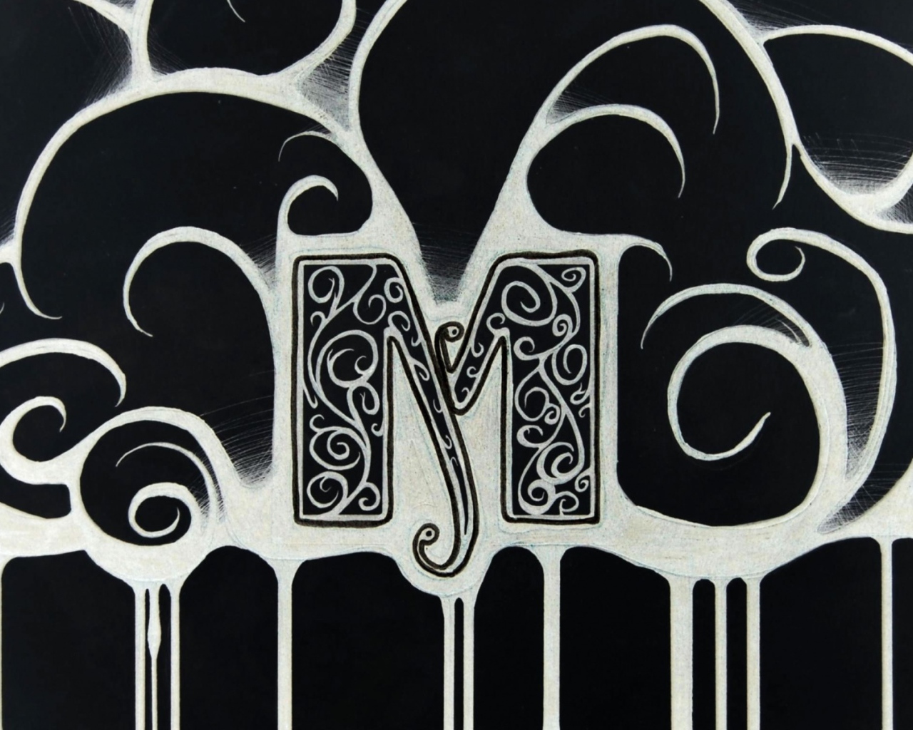 Буква М Графика