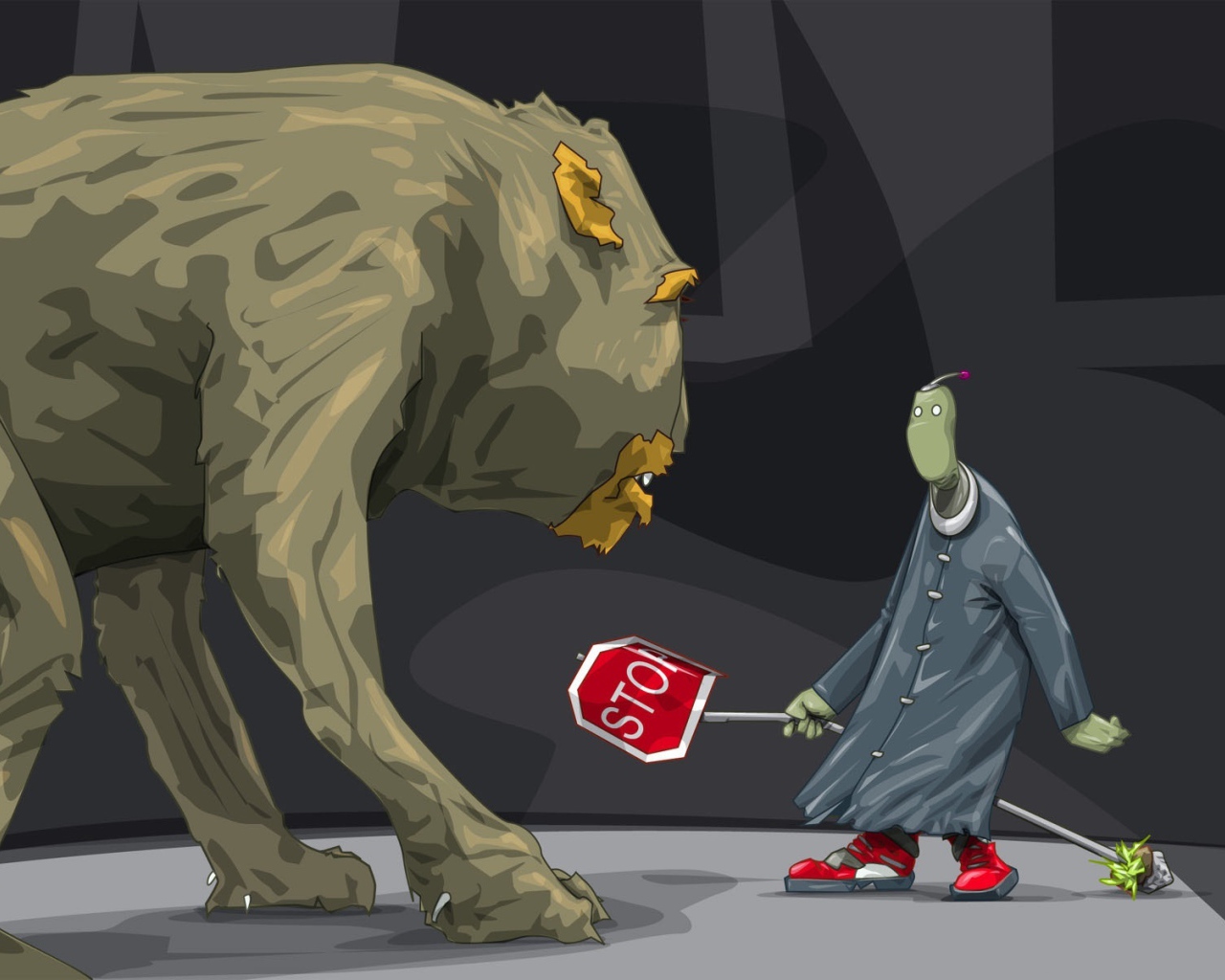 Попытка остановить монстра