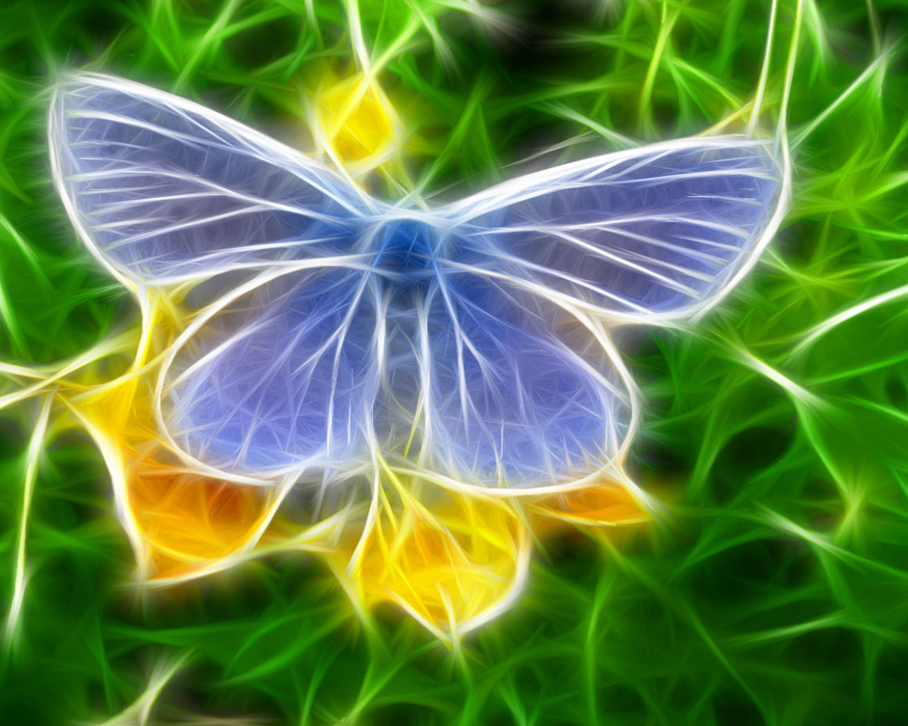 Голубая бабочка