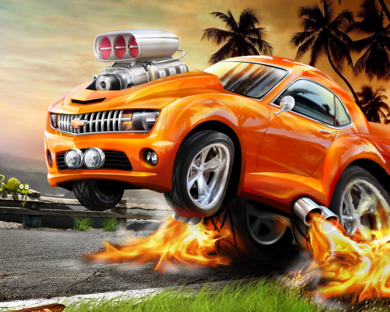 Яркая машина