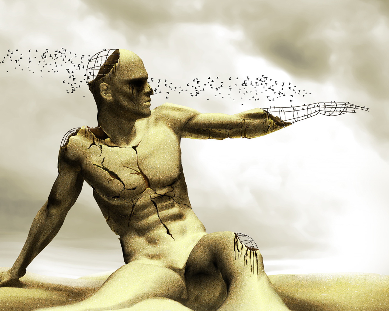 Человек из песка