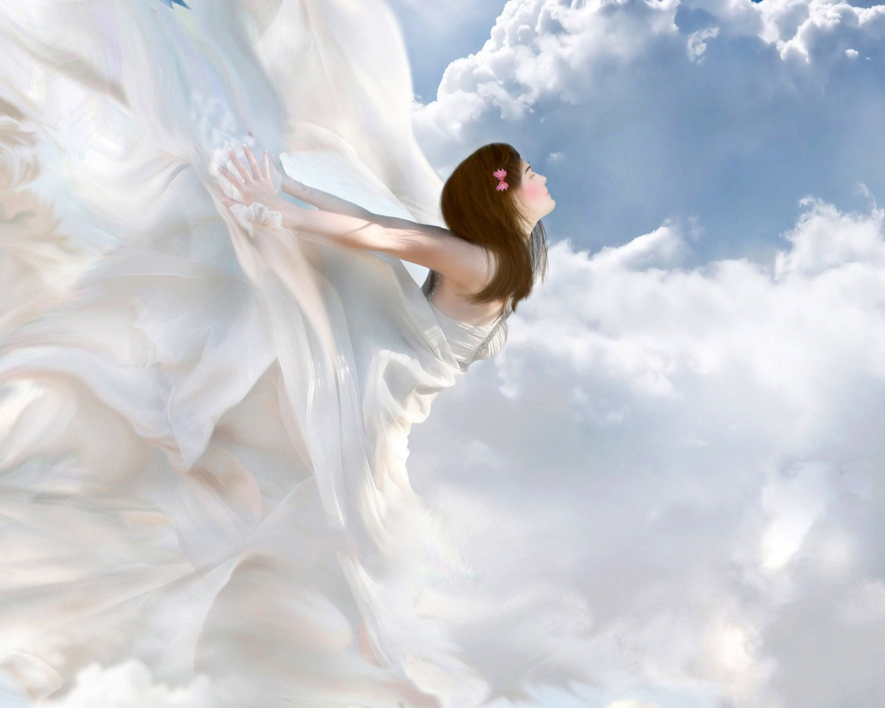 Летели облака