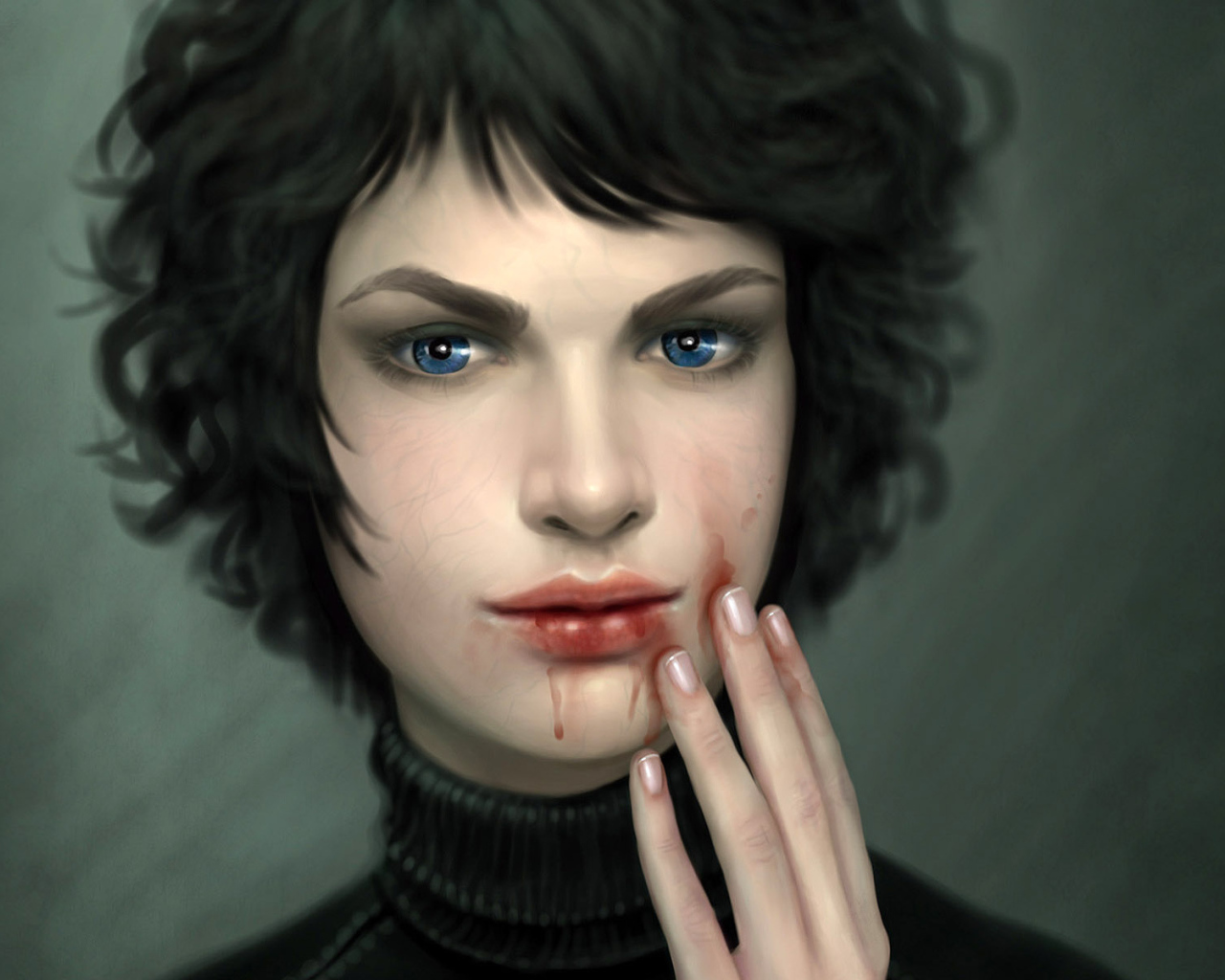 Девушка с голубыми глазами