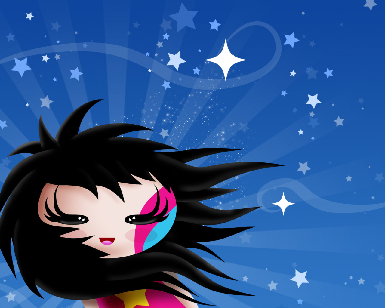 Черноволосая девочка