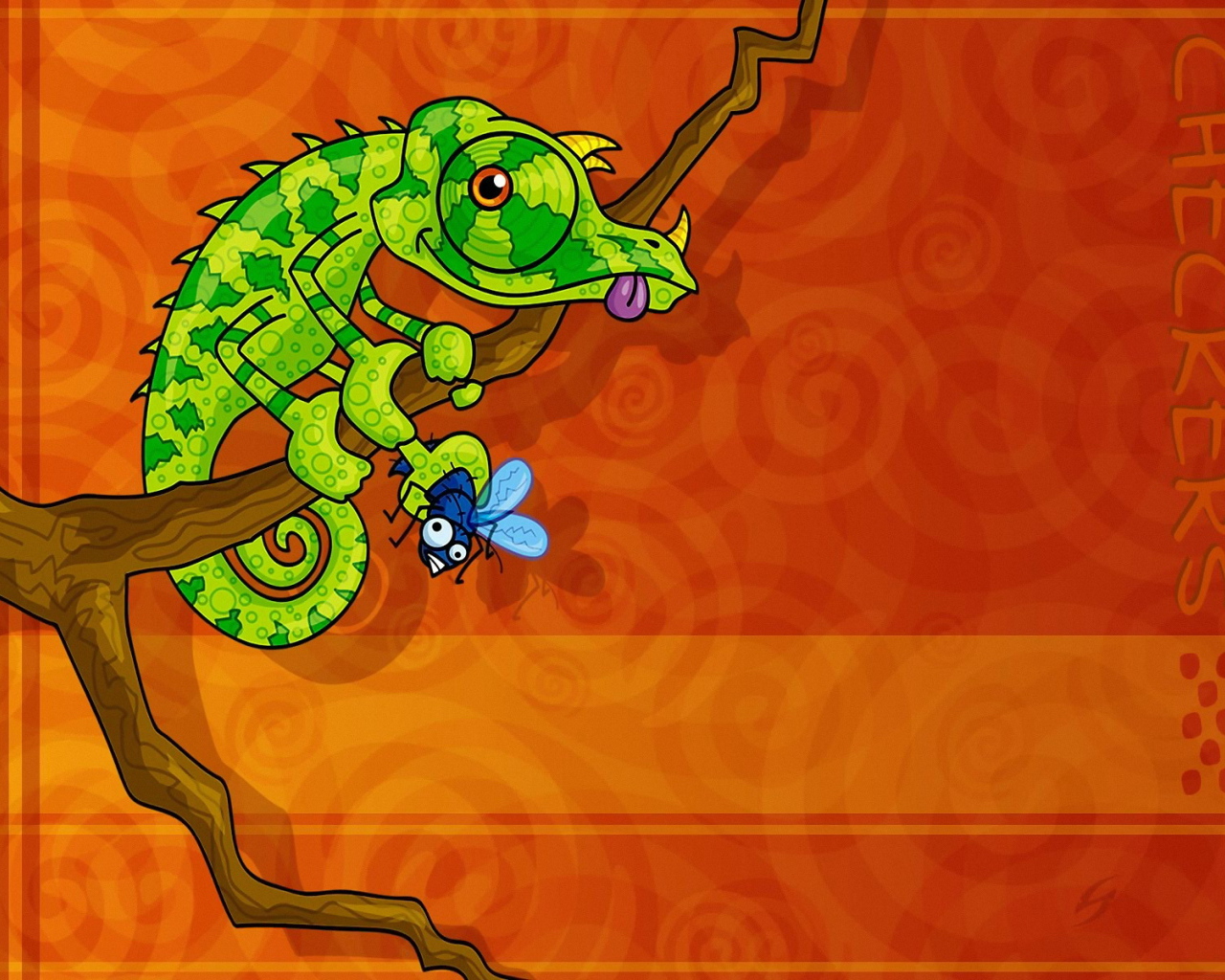 Ящер и муха