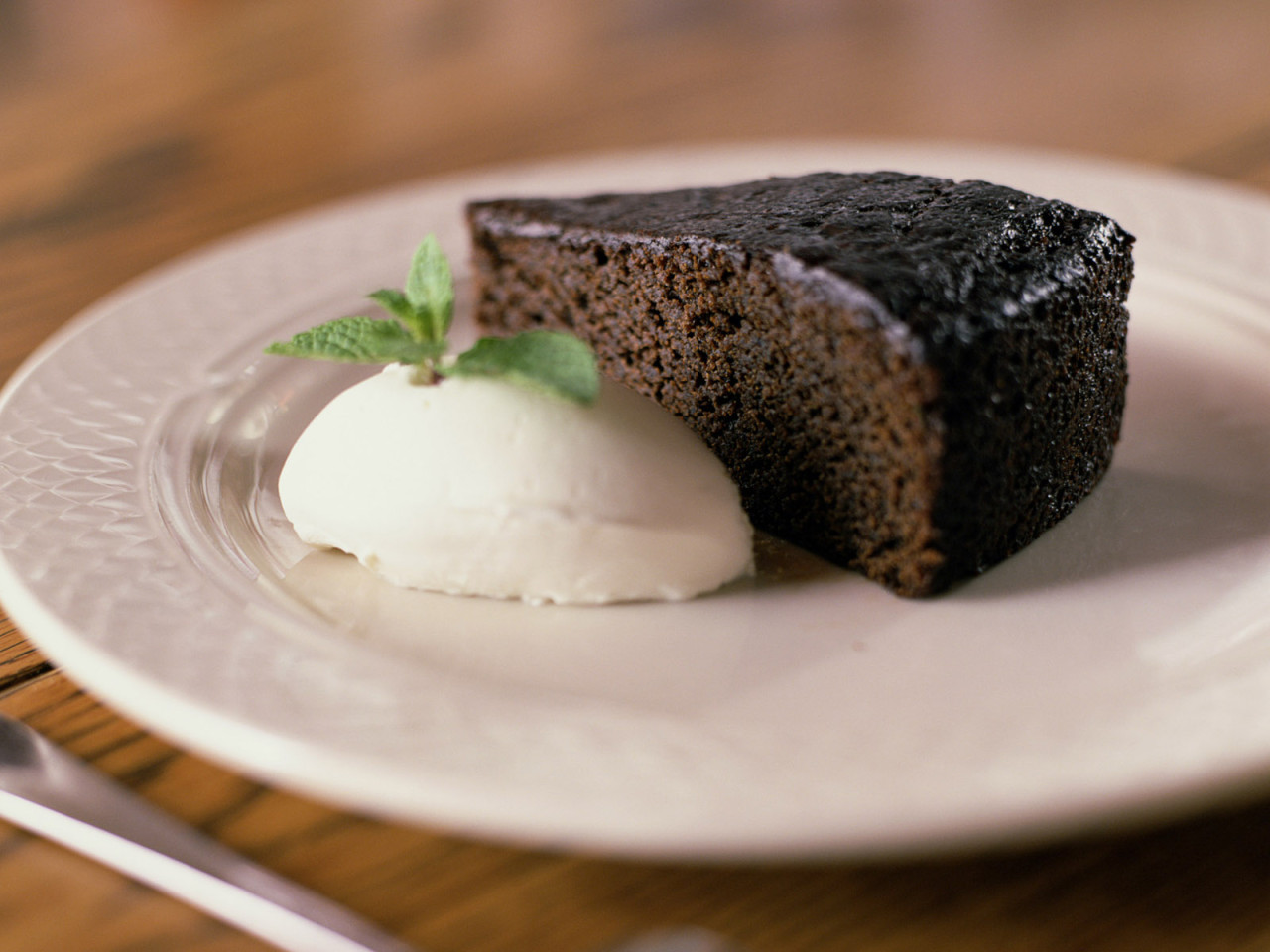 Кусочек шоколадного пирога