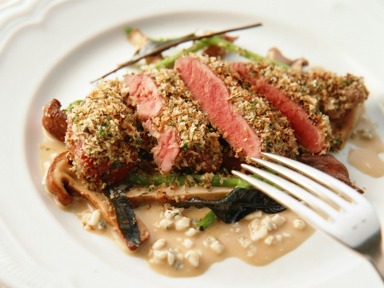 Мясо с грибами